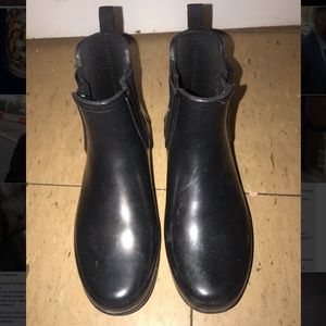 Black Hunter Chelsea Rainboots